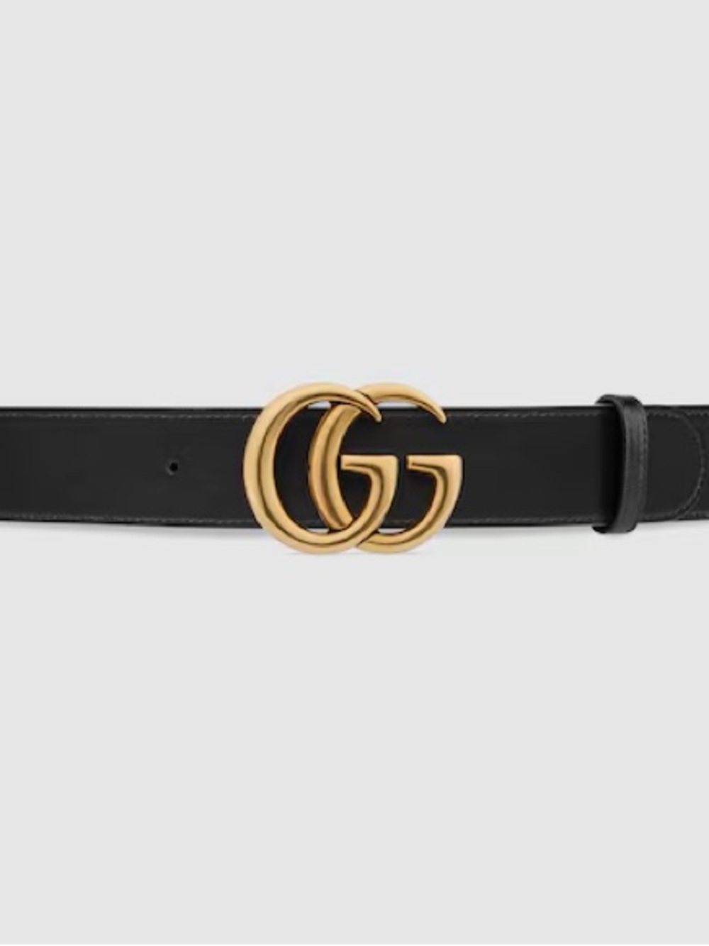 GUCCI Belt with Gold Double-G Buckle